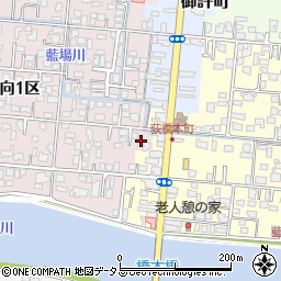 山口県萩市江向１区30周辺の地図