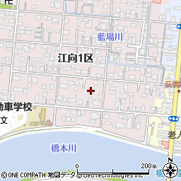 山口県萩市江向１区41-5周辺の地図