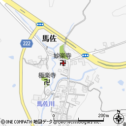 妙楽寺周辺の地図