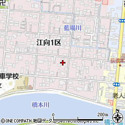 山口県萩市江向１区41周辺の地図
