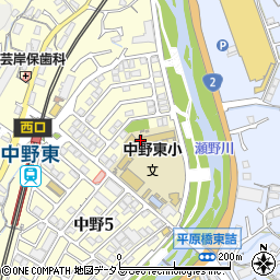 広島市立中野東小学校周辺の地図