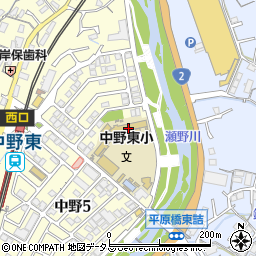 広島市立中野東小学校周辺の地図
