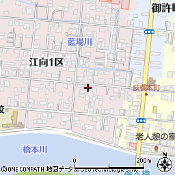 山口県萩市江向１区35周辺の地図