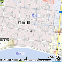 山口県萩市江向１区41-2周辺の地図