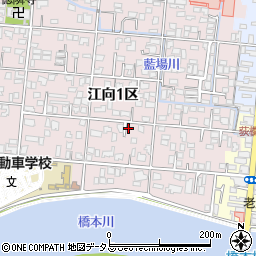 山口県萩市江向１区42周辺の地図