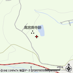 高宮廃寺跡周辺の地図
