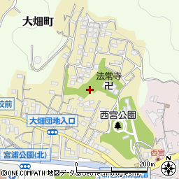 広島県三原市西宮周辺の地図