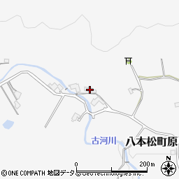 広島県東広島市八本松町原381周辺の地図