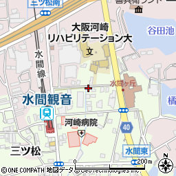 大阪府貝塚市水間162-5周辺の地図