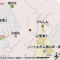 広島県広島市西区己斐東周辺の地図