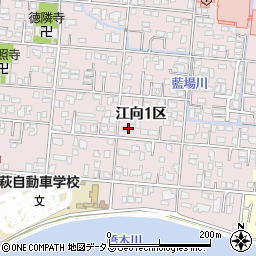 山口県萩市江向１区159周辺の地図