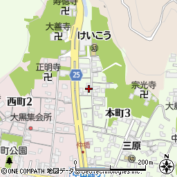 広島県三原市本町3丁目21-5周辺の地図