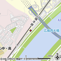 広島県広島市西区山手町13周辺の地図