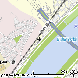 広島県広島市西区山手町13-15周辺の地図
