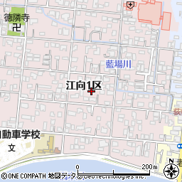 山口県萩市江向１区160-14周辺の地図