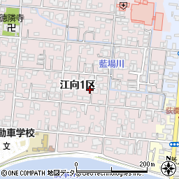 山口県萩市江向１区160-1周辺の地図