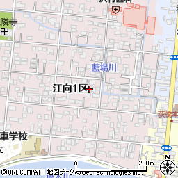 山口県萩市江向１区191周辺の地図