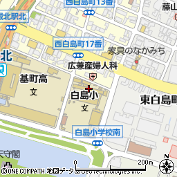 広島市立白島小学校周辺の地図