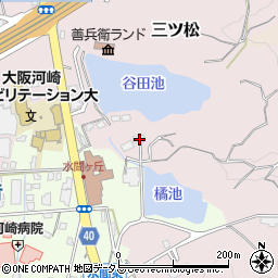 大阪府貝塚市三ツ松125-2周辺の地図