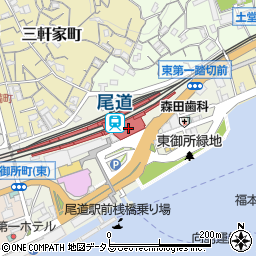 尾道駅観光案内所周辺の地図