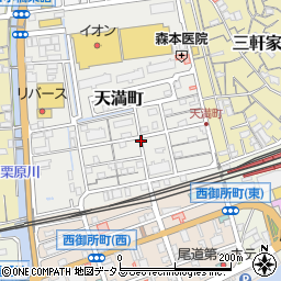 広島県尾道市天満町周辺の地図