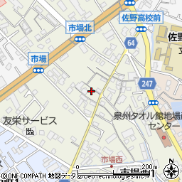 ウエルシア薬局泉佐野市場西店周辺の地図