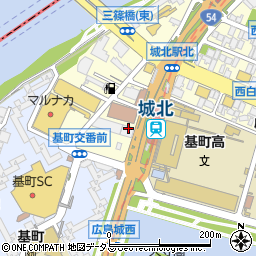 広島電鉄株式会社　バス事業本部・バス企画部・業務課周辺の地図