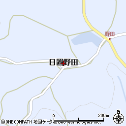 山口県長門市日置野田周辺の地図
