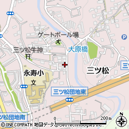 大阪府貝塚市三ツ松1996周辺の地図