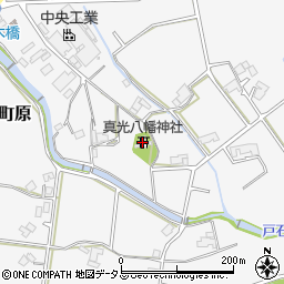 真光八幡神社周辺の地図