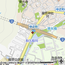 中之町周辺の地図