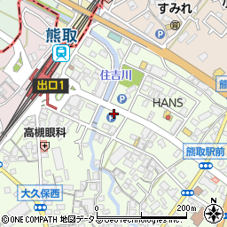 タイムズ熊取駅前第３駐車場周辺の地図