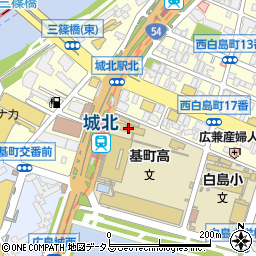 広島市立基町高等学校周辺の地図