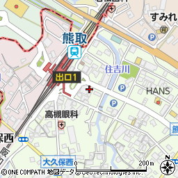 能開センター　熊取校周辺の地図