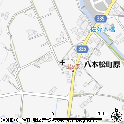 広島県東広島市八本松町原906周辺の地図