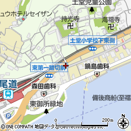 尾道コイン駅前店周辺の地図