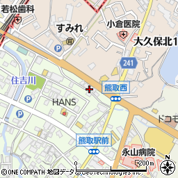 ヨシノメガネくまとり店周辺の地図