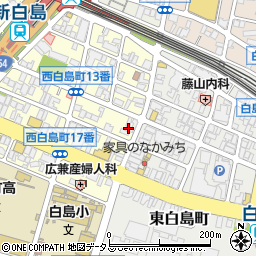田中学習会　新白島駅校周辺の地図