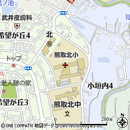 熊取町立北小学校周辺の地図