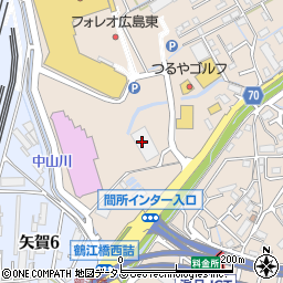 広島高速道路公社　温品営業所周辺の地図
