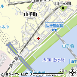 広島県広島市西区山手町10周辺の地図