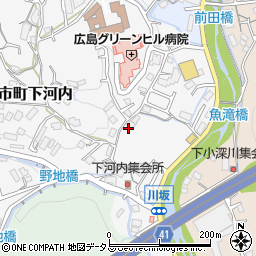 広島県広島市佐伯区五日市町大字下河内54周辺の地図