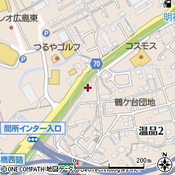 広島県広島市東区温品2丁目6-2周辺の地図