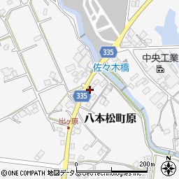 広島県東広島市八本松町原10613-2周辺の地図