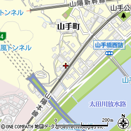 広島県広島市西区山手町14-2周辺の地図