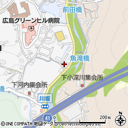 広島県広島市佐伯区五日市町大字下河内32-12周辺の地図