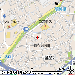 広島県広島市東区温品2丁目4周辺の地図