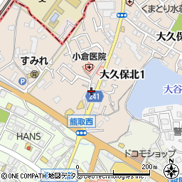 ツバキ薬局熊取店周辺の地図