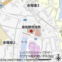 大阪府泉佐野市周辺の地図