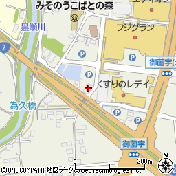 広島県東広島市西条町御薗宇7205-4周辺の地図